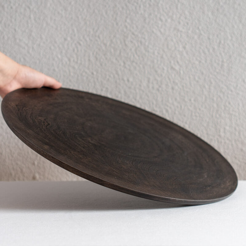 喜多川千優 sen-studio 盆 35.5cm セン 鉄媒染