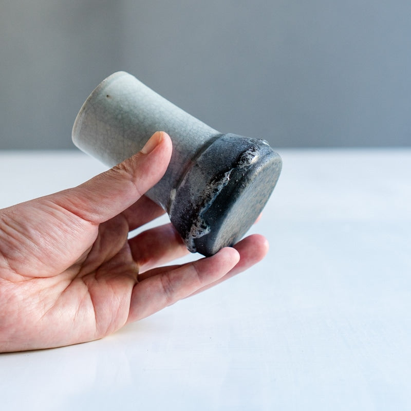 菊地亨 花器 炭化焼成 B