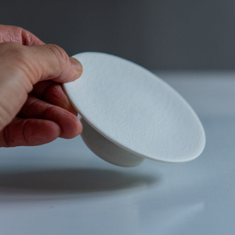 Murai Daisuke, Tall Plate, Bean, Ceramic Glaze