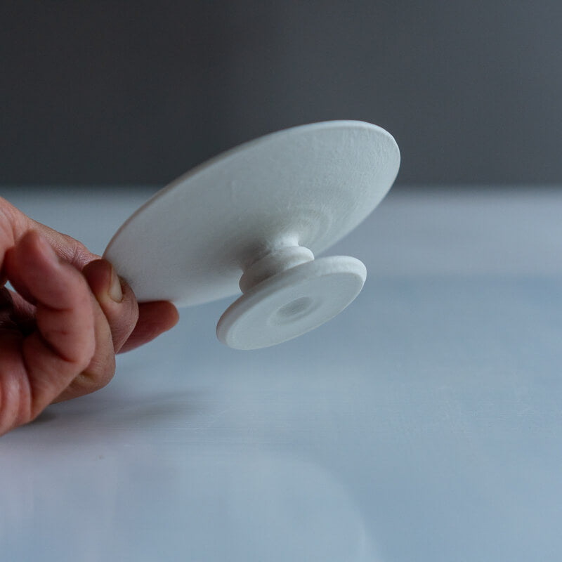 Murai Daisuke, Tall Plate, Bean, Ceramic Glaze