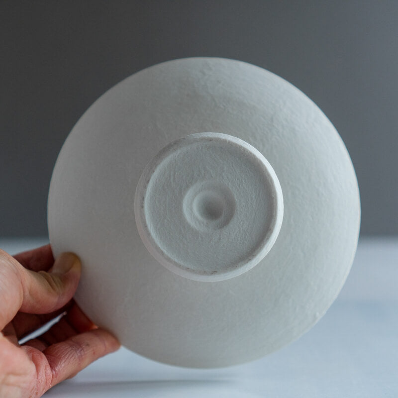 Daisuke Murai Tall Plate 5 Sun White Slip