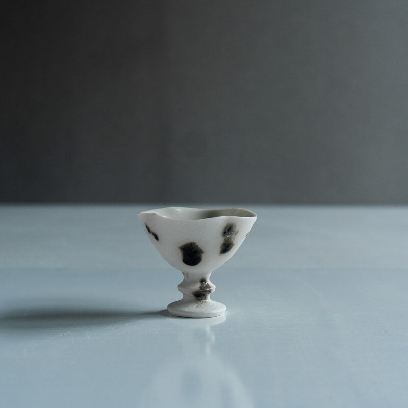 Daisuke Murai Tall-Footed Teacup, Rinka Design, Geshō Dōsai Finish