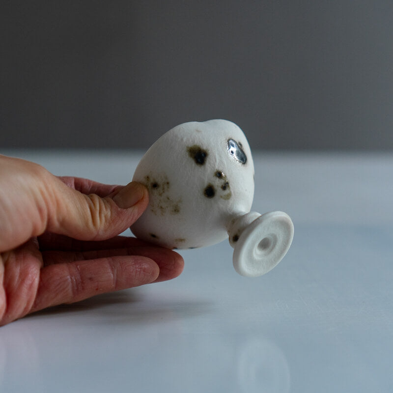 Daisuke Murai Tall-Footed Teacup, Rinka Design, Geshō Dōsai Finish