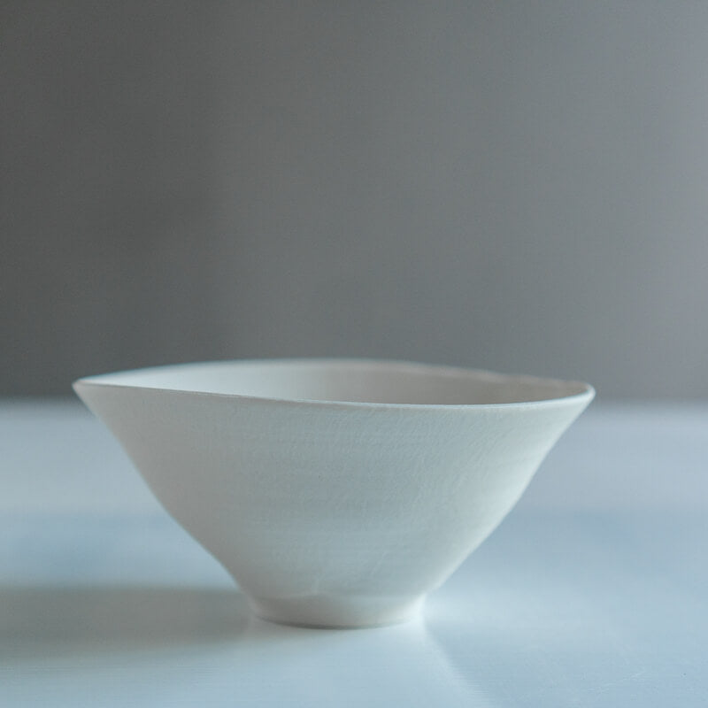 Murai Daisuke, Traces Bowl, Porcelain Slip D