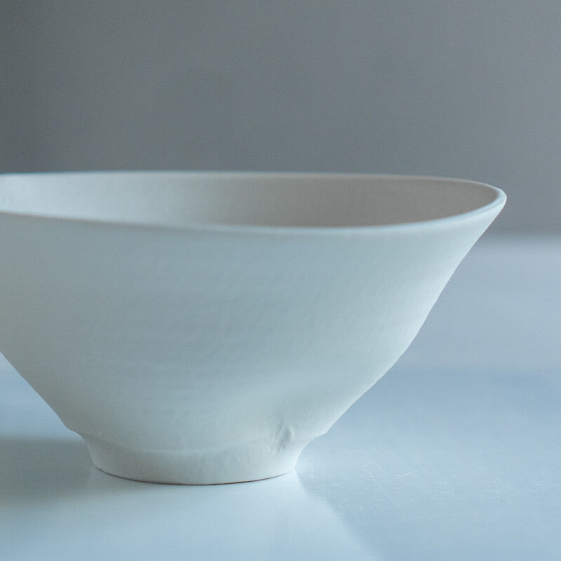 Murai Daisuke, Traces Bowl, Porcelain Slip D