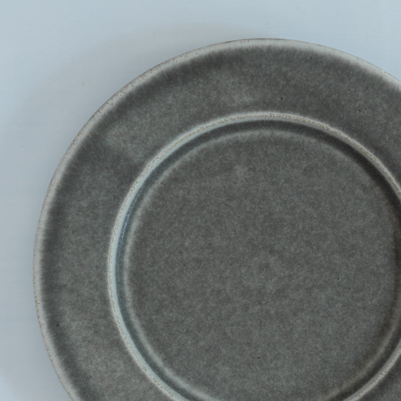 Nan-e Sato 6 Sun Rim Plate, Grey