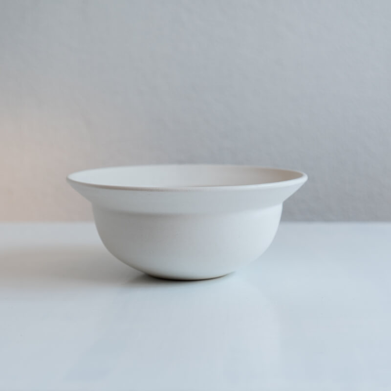 Riko Nango Rim Bowl, White