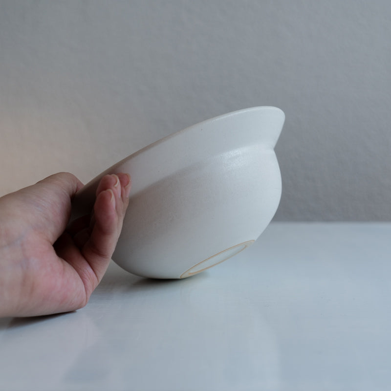 Riko Nango Rim Bowl, White