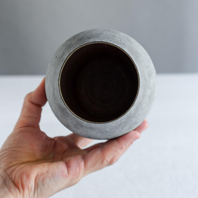 大森健司 黒土 花器  No.8 （返却）