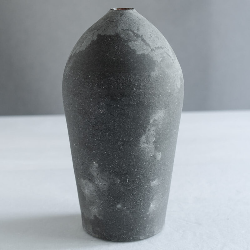 大森健司 黒土 花器  No.9 （返却）