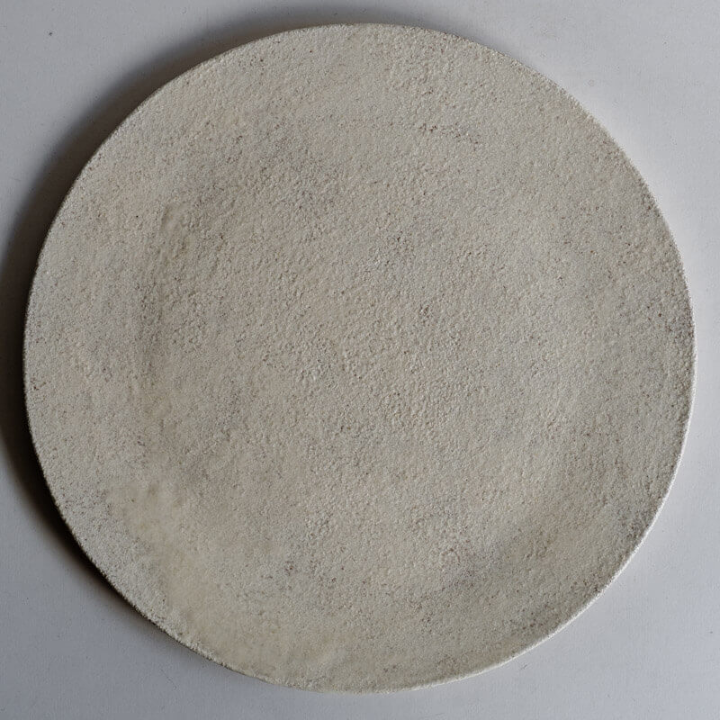 大橋睦 26cm 灰釉 丸皿