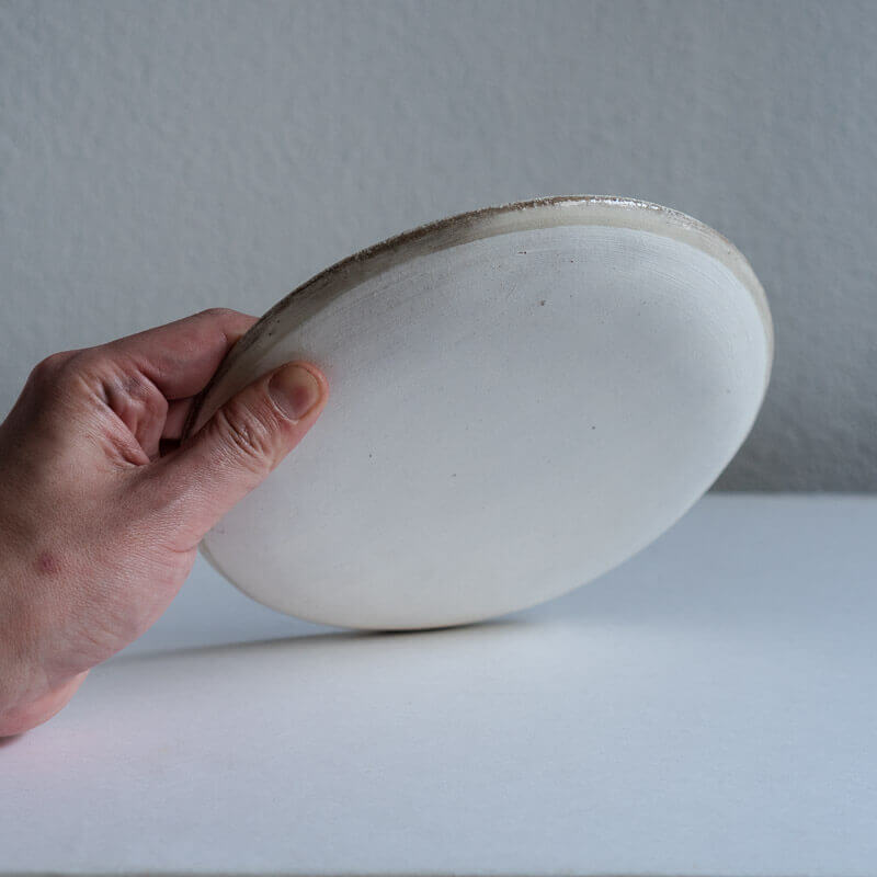 Mutsumi Ohashi 19cm ash glaze round plate