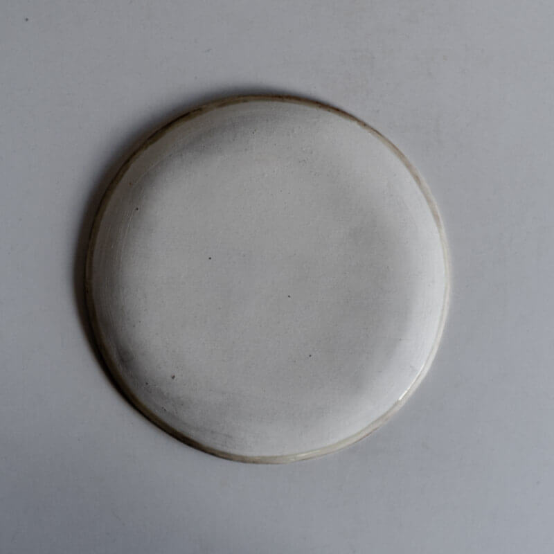 Mutsumi Ohashi 19cm ash glaze round plate