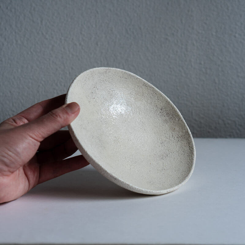 Mutsumi Ohashi Ash-glazed Shallow Round Bowl