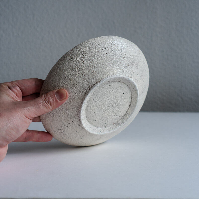 Mutsumi Ohashi Ash-glazed Shallow Round Bowl