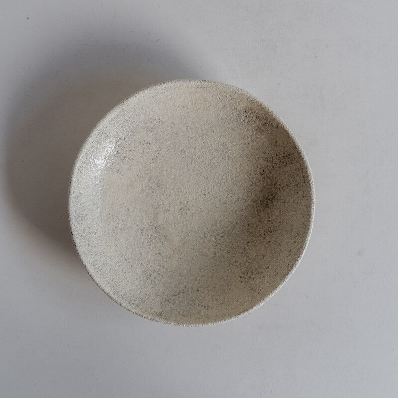 Mutsumi Ohashi Ash-glazed Shallow Round Bowl
