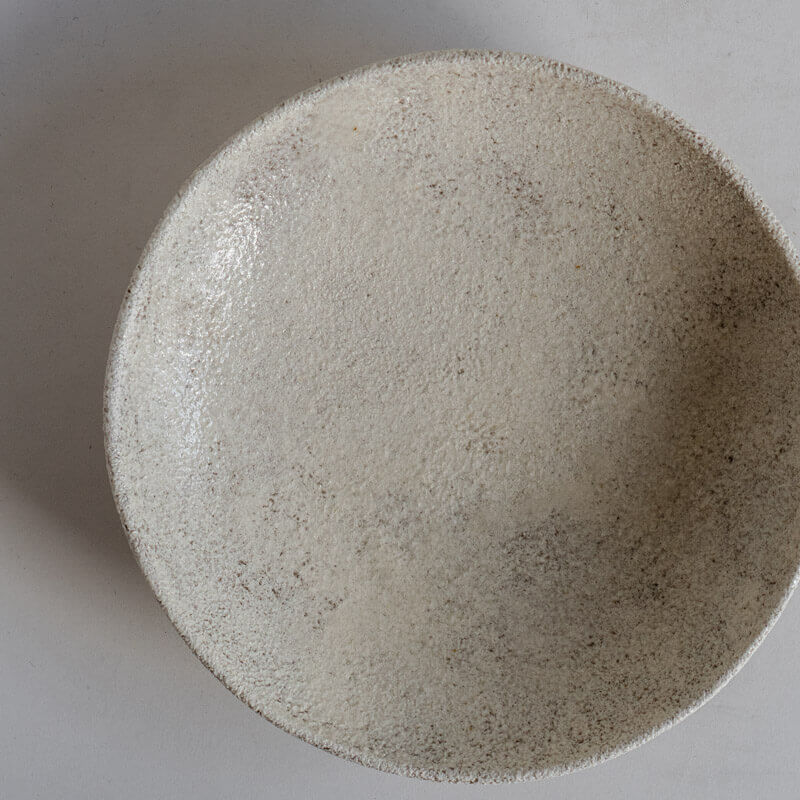 Mutsumi Ohashi Ash-glazed Shallow Round Bowl
