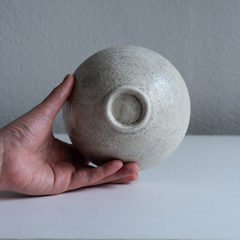 Mutsuko Ohashi Ash-Glazed Wide-Mouth Bowl