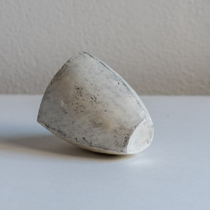 Mutsumi Ohashi Ash Glaze Spouted Bowl, Triangle