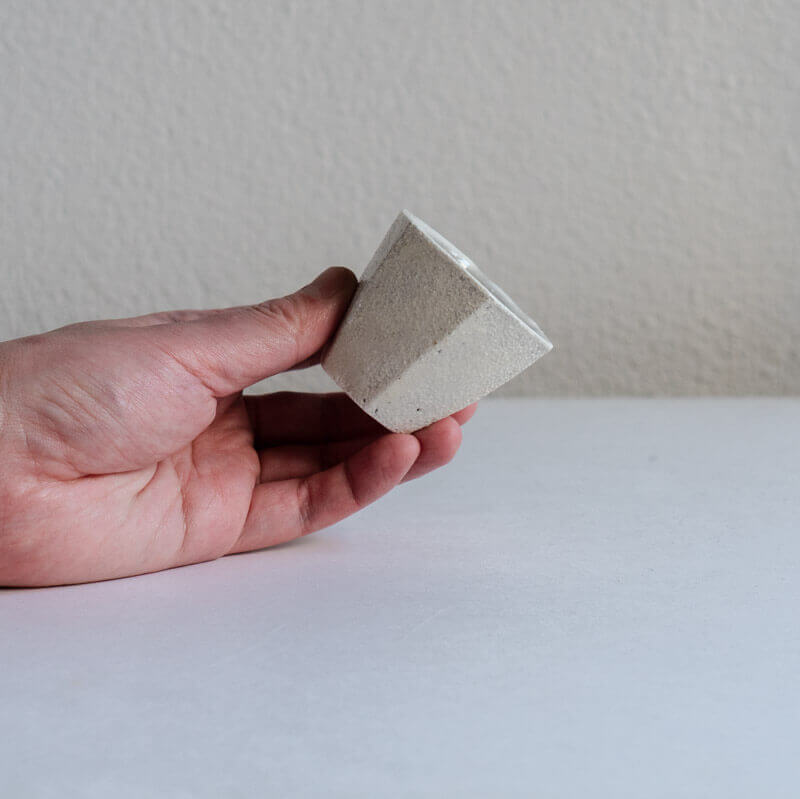 Mutsumi Ohashi Ash-glazed Hexagonal Cup