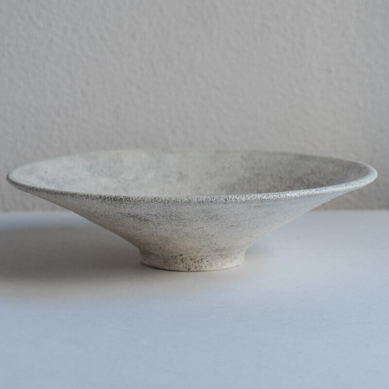 Mutsumi Ohashi Ash Glaze Coupe Plate