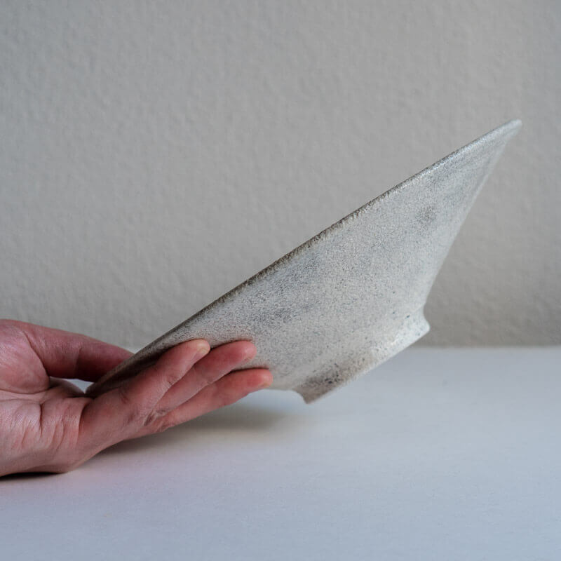 Mutsumi Ohashi Ash Glaze Coupe Plate