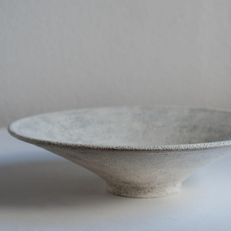 Mutsumi Ohashi Ash Glaze Coupe Plate