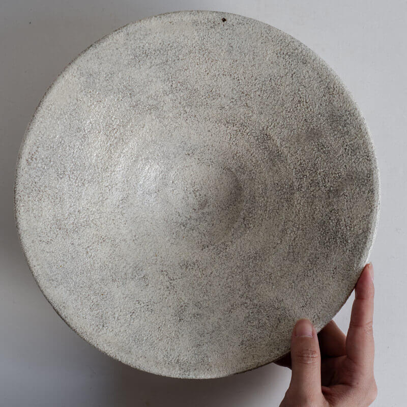 Mutsumi Ohashi Ash Glaze Coupe Plate