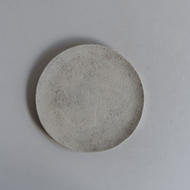 大橋睦 16cm 灰釉 丸皿