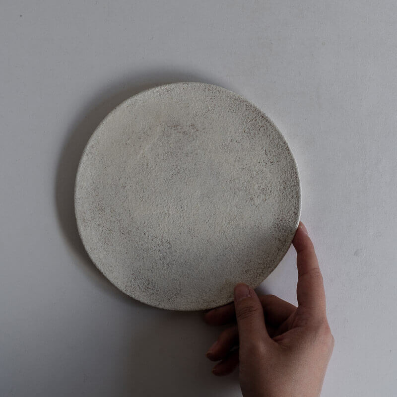 Mutsumi Ohashi 16cm Ash Glaze Round Plate