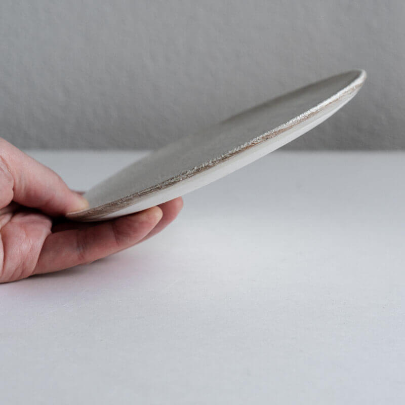 Mutsumi Ohashi 16cm Ash Glaze Round Plate