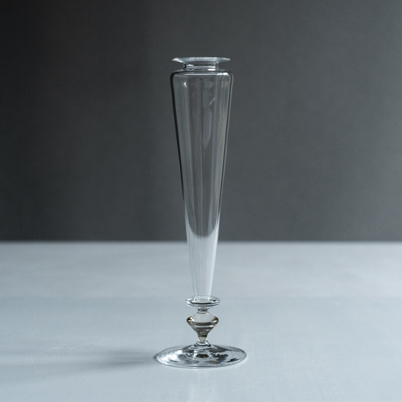 Okutai ware goblet, single flower.