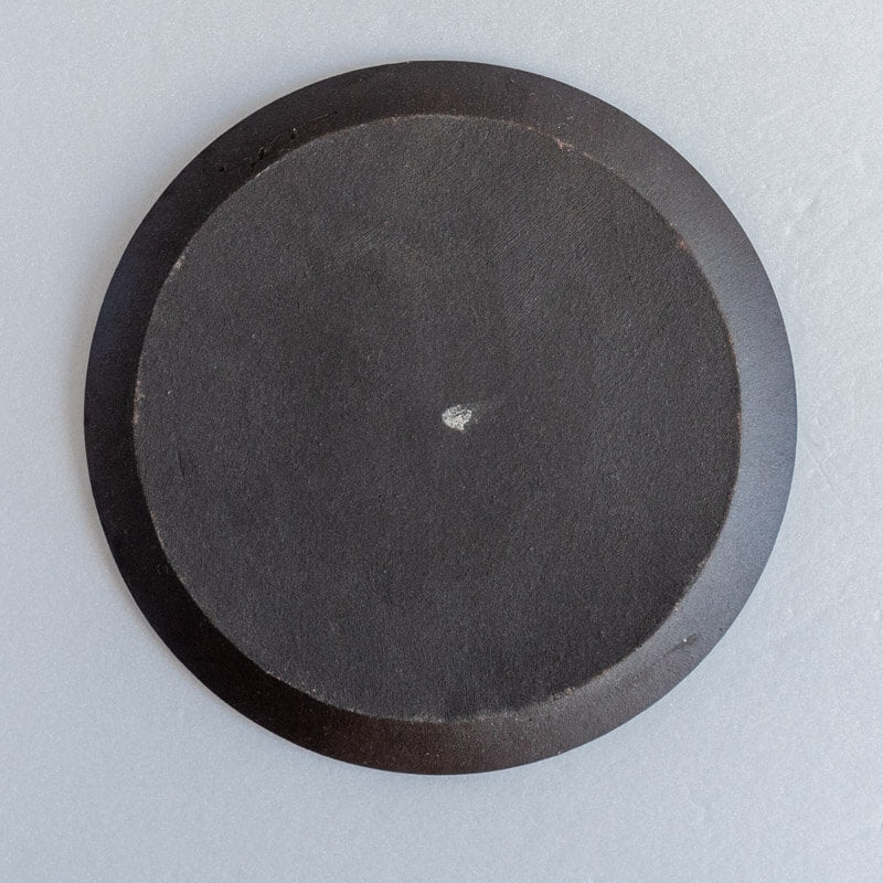 Tashiro Noriaki Black and Grey Glazed Plate 22.5cm