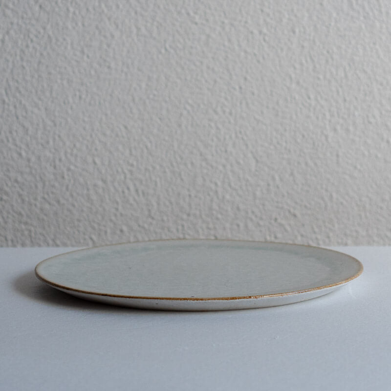 田代倫章 樫灰釉 プレート 22.5cm A