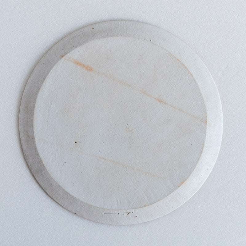 田代倫章 樫灰釉 プレート 22.5cm A